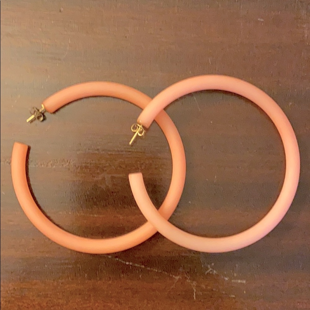 Vintage 70’s Acrylic 3” Hoops